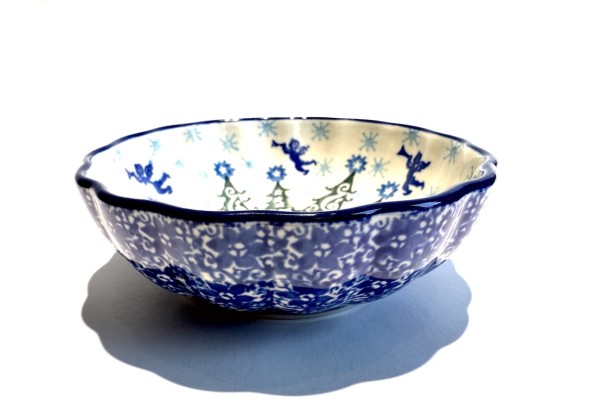 023 Bunzlau Ribbel Schaal 1675X 023 Ribbel Schalen Ø 12 cm